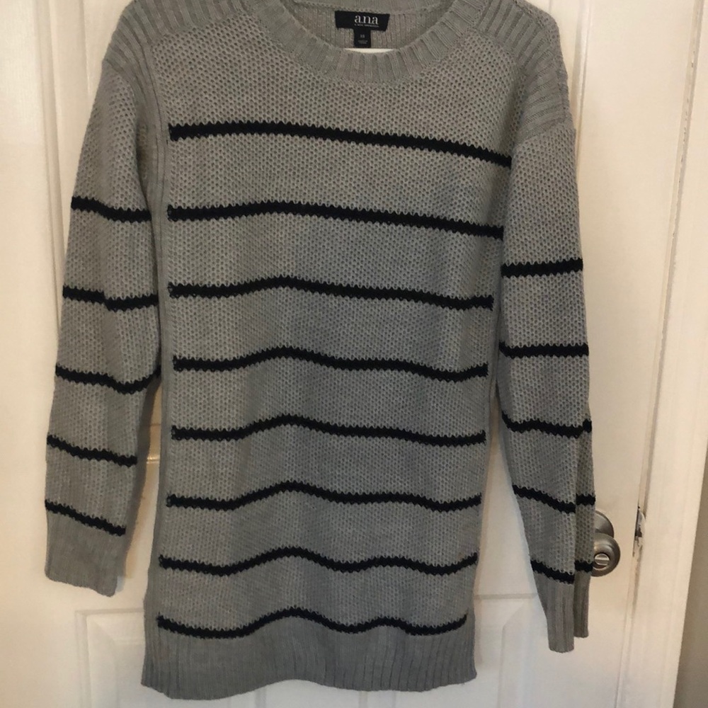 Striped tunic sweater